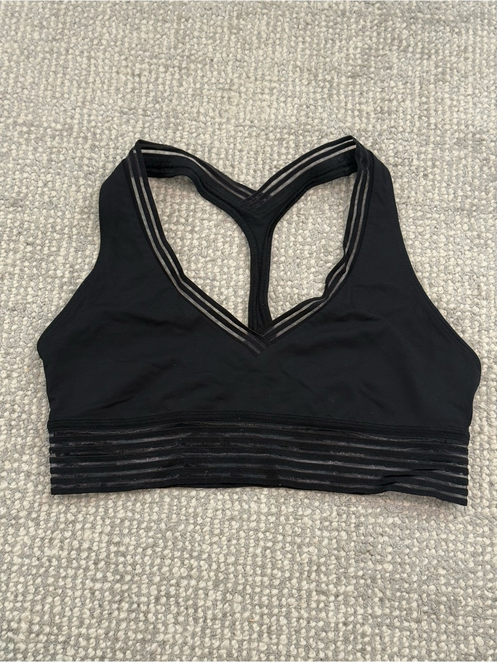 lululemon athletica Black Racerback Sports Bra